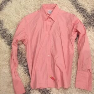 Brooks brothers pink button down shirt cotton m